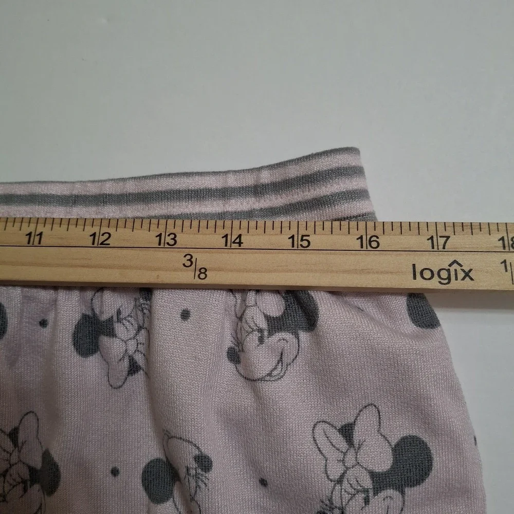 Disney Pajama Outfit Pink Gray XL Minnie Mouse Top & Jogger Pants Stretch‎ - Picture 11 of 13